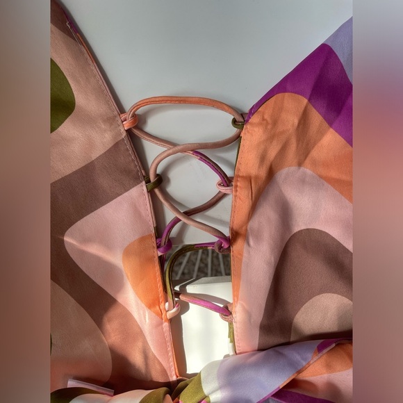 URBAN OUTFITTERS KISS THE SKY ‘70s VIBE SCARF TOP SIZE XS - Picture 6 of 7